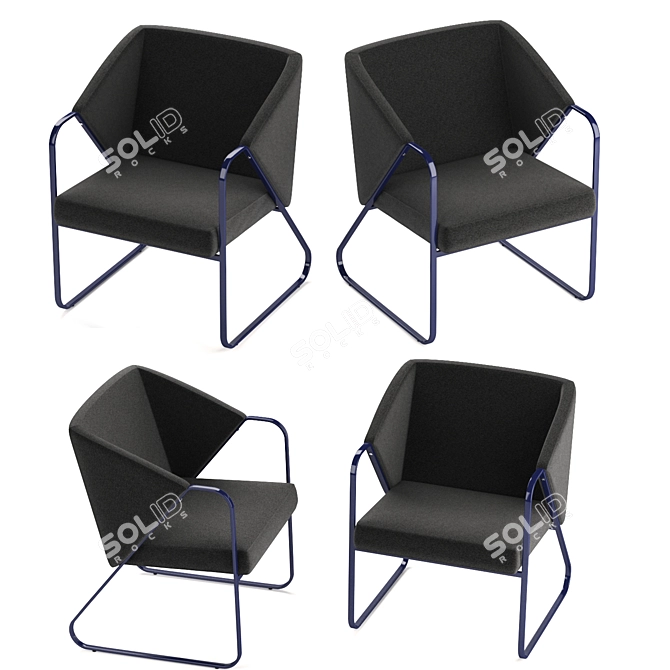 Modern LYFT Lounge Chair: Sleek Design, Superior Comfort 3D model image 2