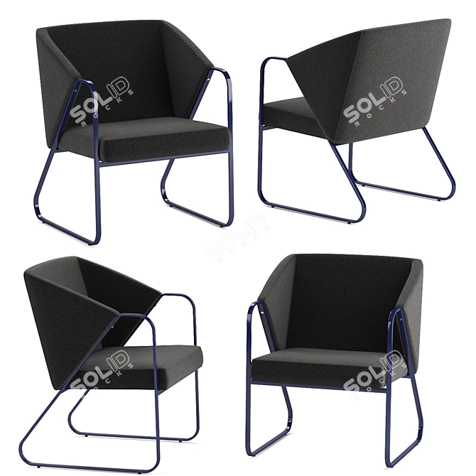 Modern LYFT Lounge Chair: Sleek Design, Superior Comfort 3D model image 3