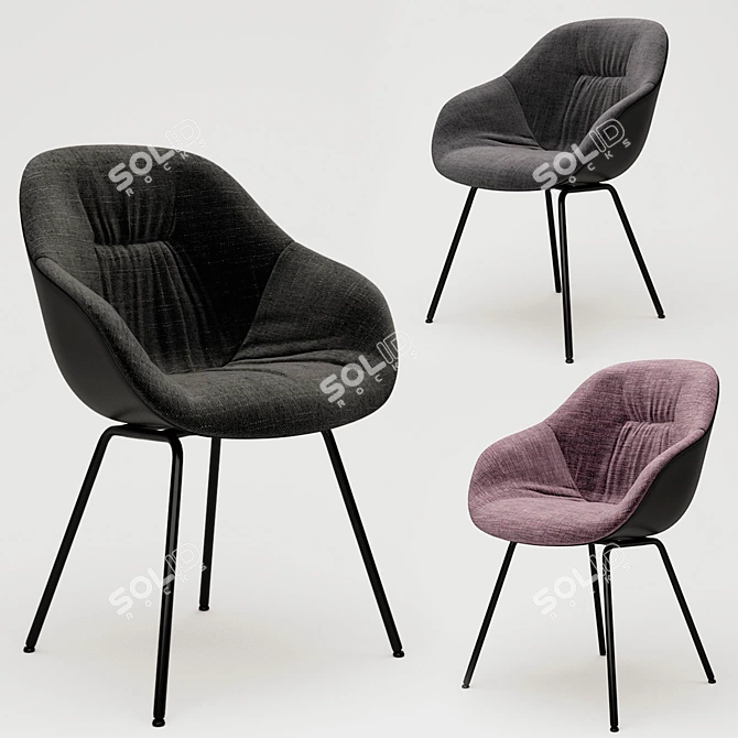 Soft-Duo Chair: Polys: 95 466, V-Ray Render, 3Ds Max 2015 & FBX Formats 3D model image 1