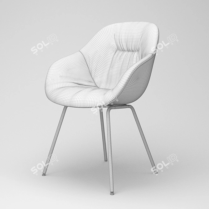 Soft-Duo Chair: Polys: 95 466, V-Ray Render, 3Ds Max 2015 & FBX Formats 3D model image 10