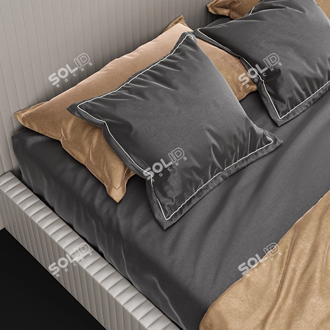 Sleek Turbo Bed 3D model image 5