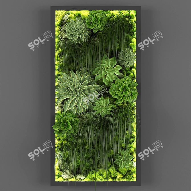 Versatile Vertical Garden Solution 3D model image 1