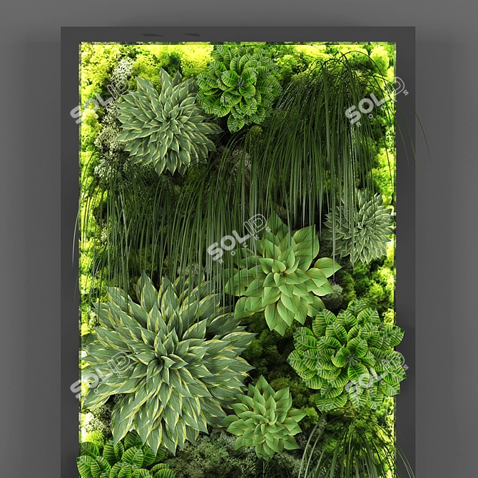 Versatile Vertical Garden Solution 3D model image 2