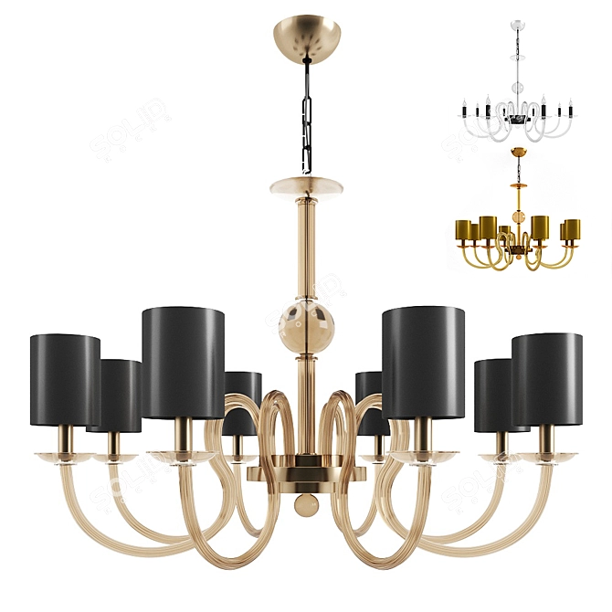 Luxury Lexington Chandelier 3D model image 1