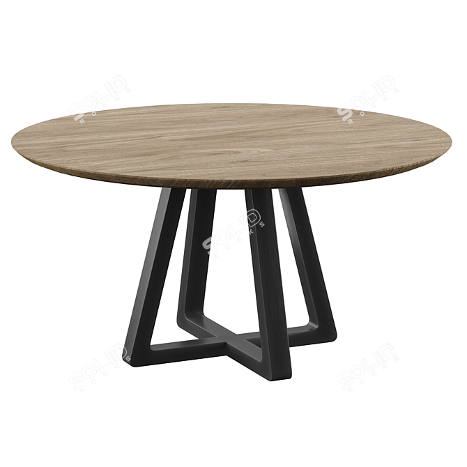 Elegant Round Dining Table 3D model image 1