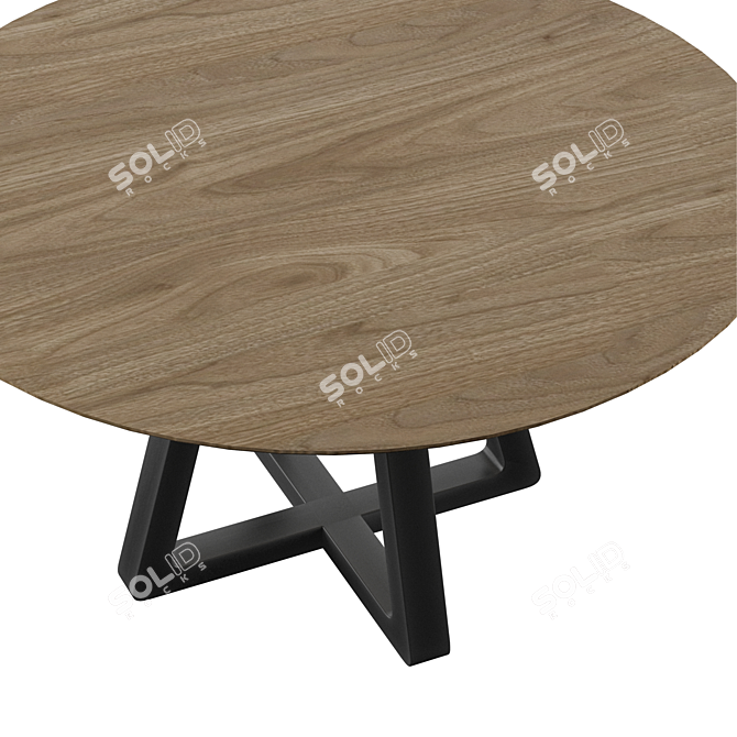 Elegant Round Dining Table 3D model image 2