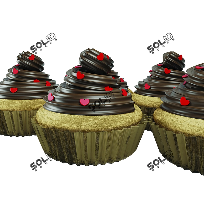Delicious Cupcake for Enjoyment 3D model image 2