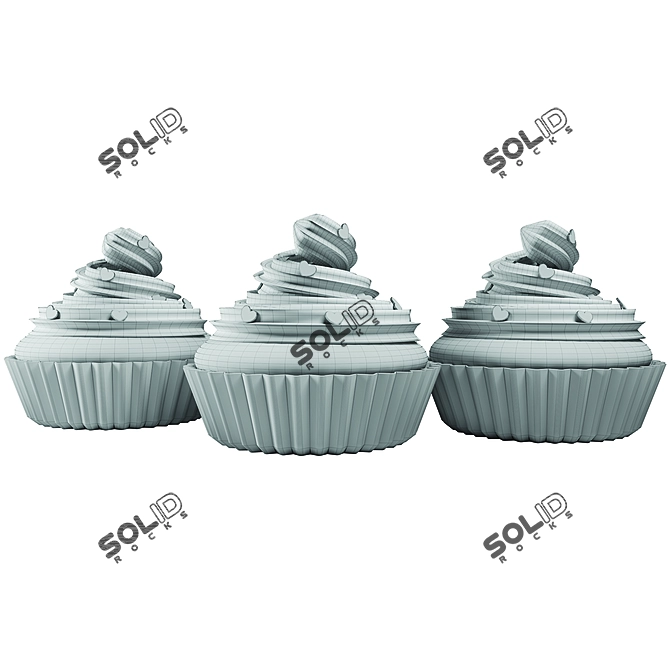 Delicious Cupcake for Enjoyment 3D model image 3