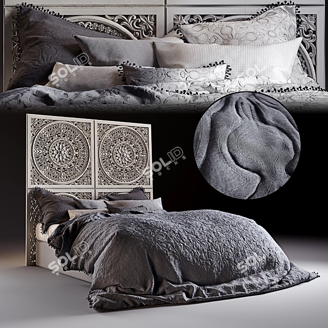 MyHouse Plain Comforter Duvet Covers 3D model image 1