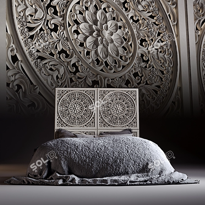 MyHouse Plain Comforter Duvet Covers 3D model image 2