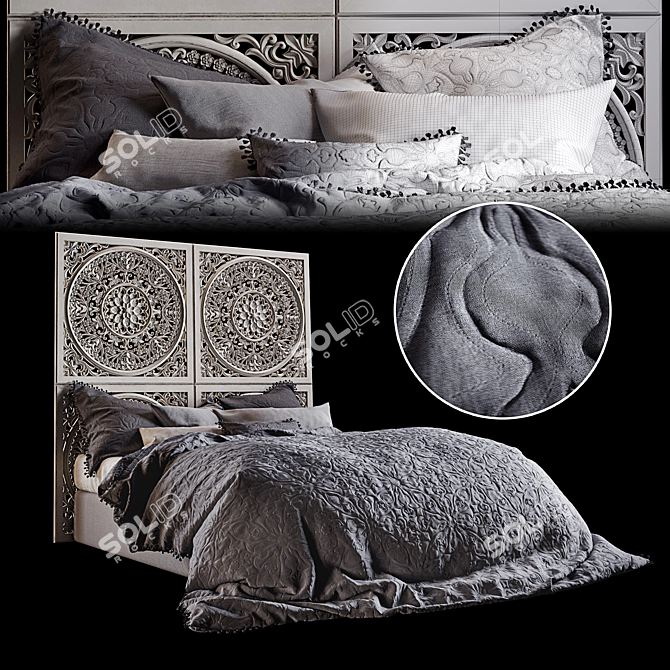MyHouse Plain Comforter Duvet Covers 3D model image 5