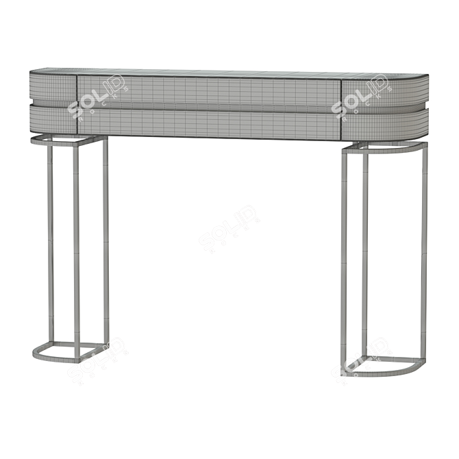 Modern Console Table with PBR Glossiness 3D model image 4