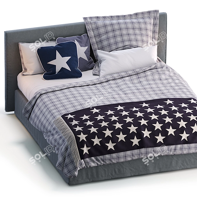 Luxury Bed Chill - Ultimate Comfort 3D model image 4