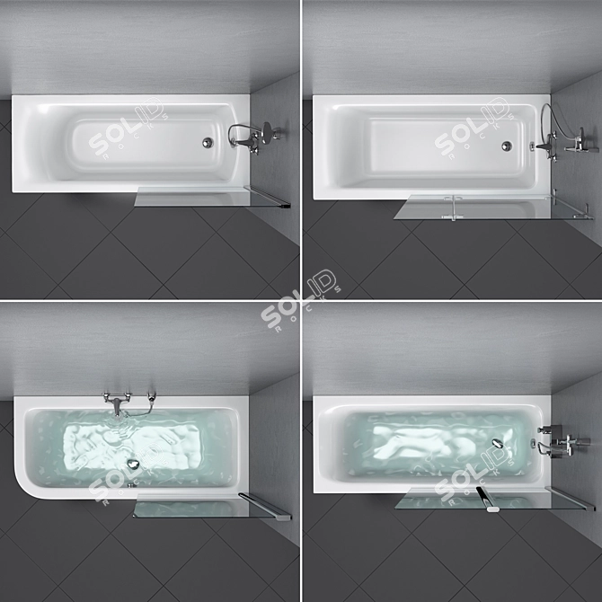 Luxury Bath Set - Concept, Active, Bahama 3D model image 2