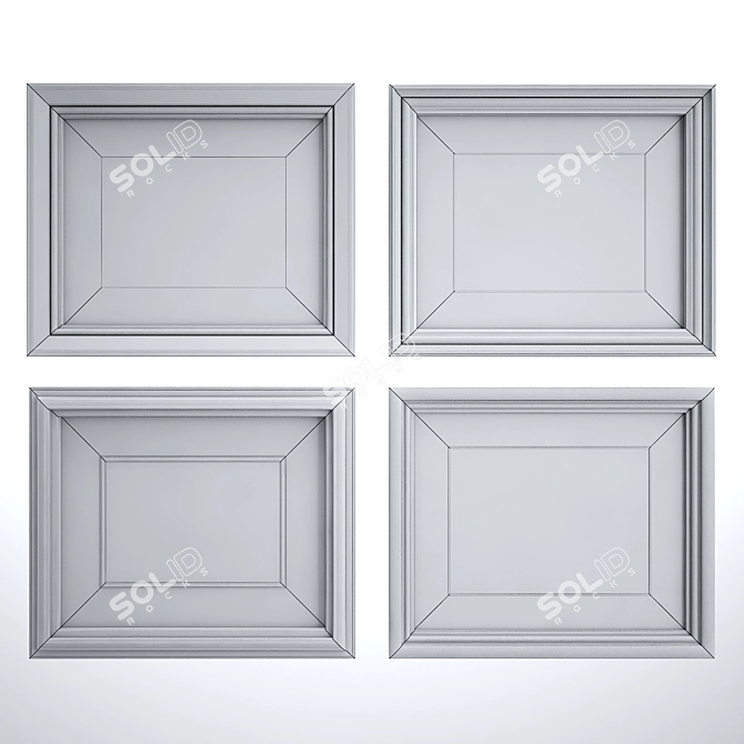 Classic Art Frames 3D model image 2