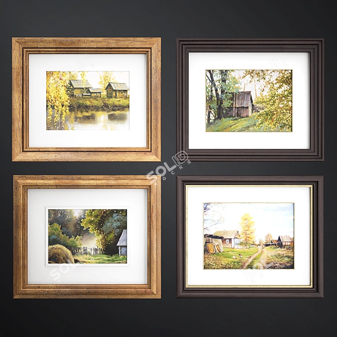 Classic Art Frames 3D model image 3