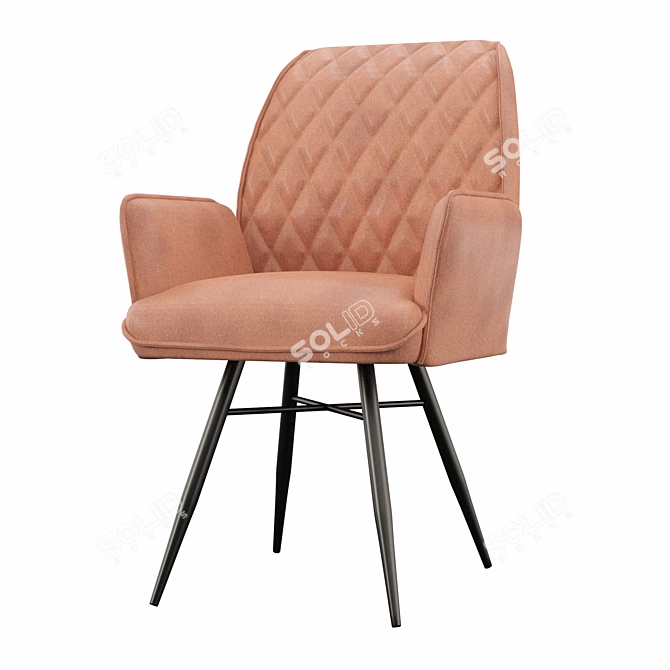 Elegant Sutherland Armchair 3D model image 1