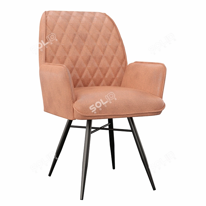 Elegant Sutherland Armchair 3D model image 2