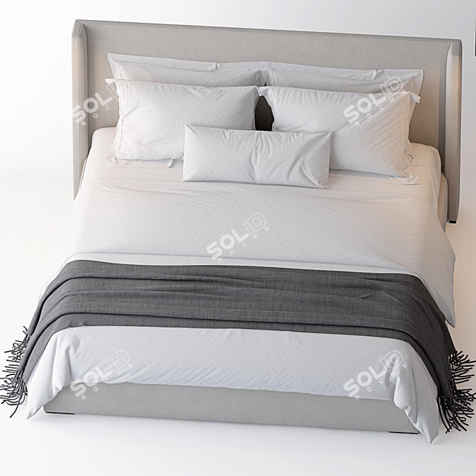 Elegance in Harmony: RH Lawson Bed 3D model image 3