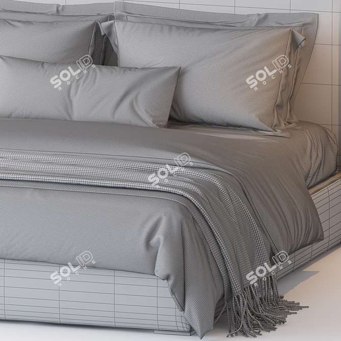 Elegance in Harmony: RH Lawson Bed 3D model image 4