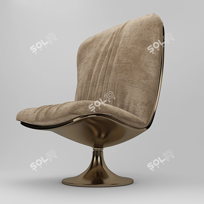 Elegant Marilyn Armchair by Baxter 3D model image 4