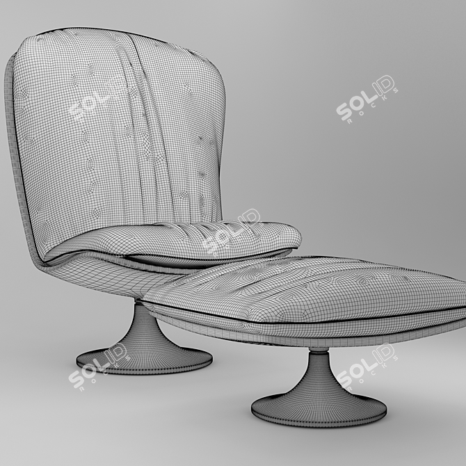 Elegant Marilyn Armchair by Baxter 3D model image 5