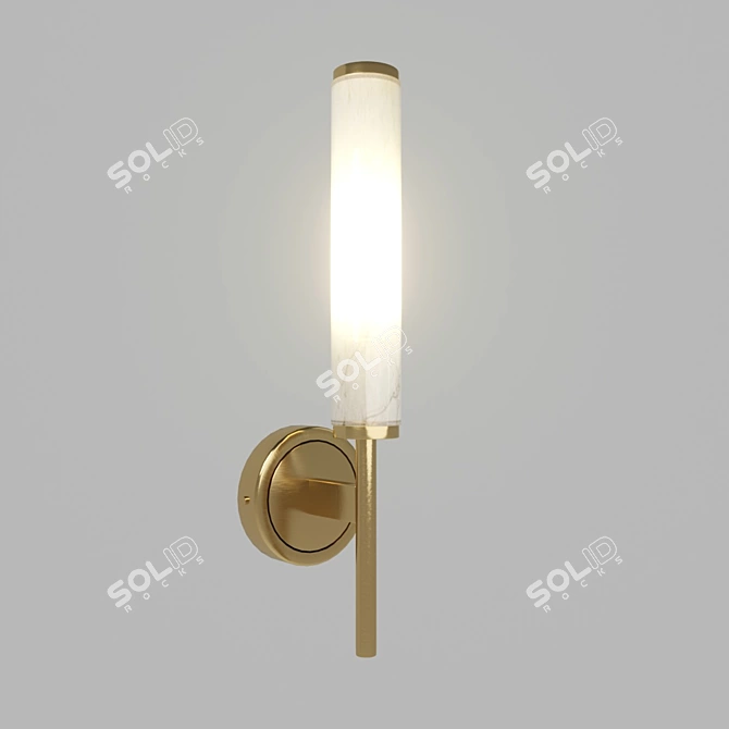 Modish 470: Contemporary Brass Pendant 3D model image 1