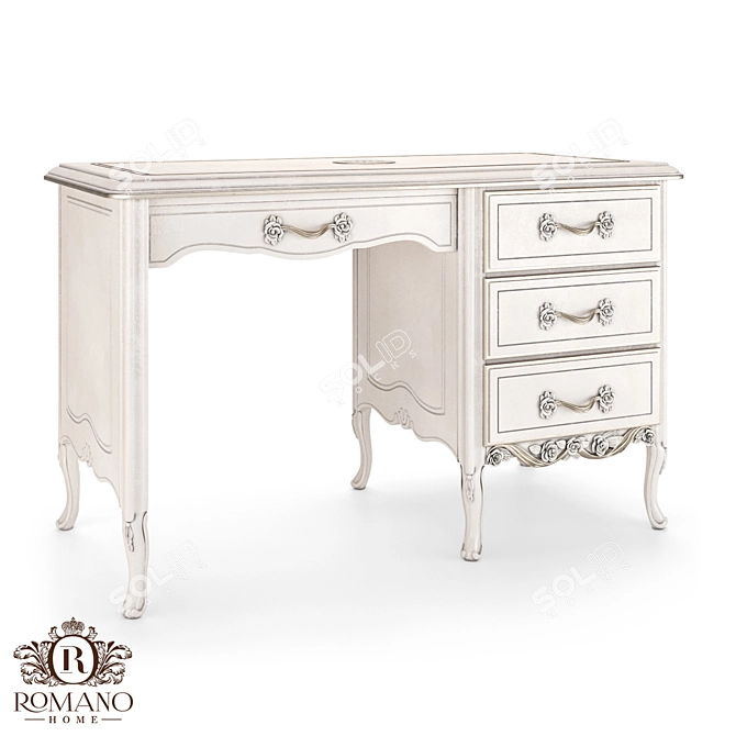 Romano Home Handcrafted Nicole Desk 3D model image 1