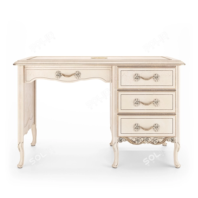 Romano Home Handcrafted Nicole Desk 3D model image 2