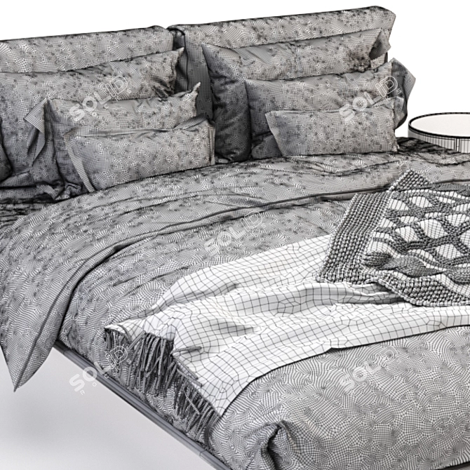 Elegant Papillon Bed by Alivar 3D model image 5