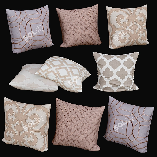 Cozy Cushions | Sofa Decor 3D model image 1