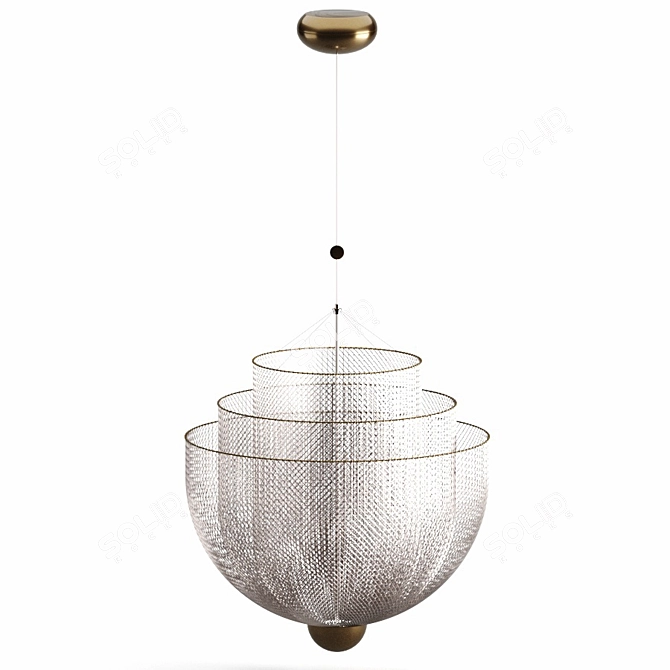 Elegant Meshmatic Light Fixture 3D model image 1