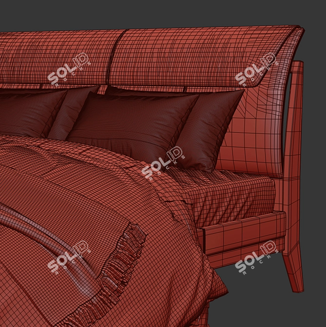 Arte Brotto Leonardo 1800mm King Bed 3D model image 5