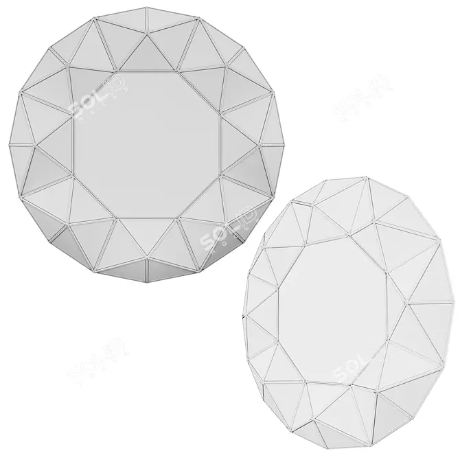 Fiorenza Geometric Mirror: A 3D Twist 3D model image 3