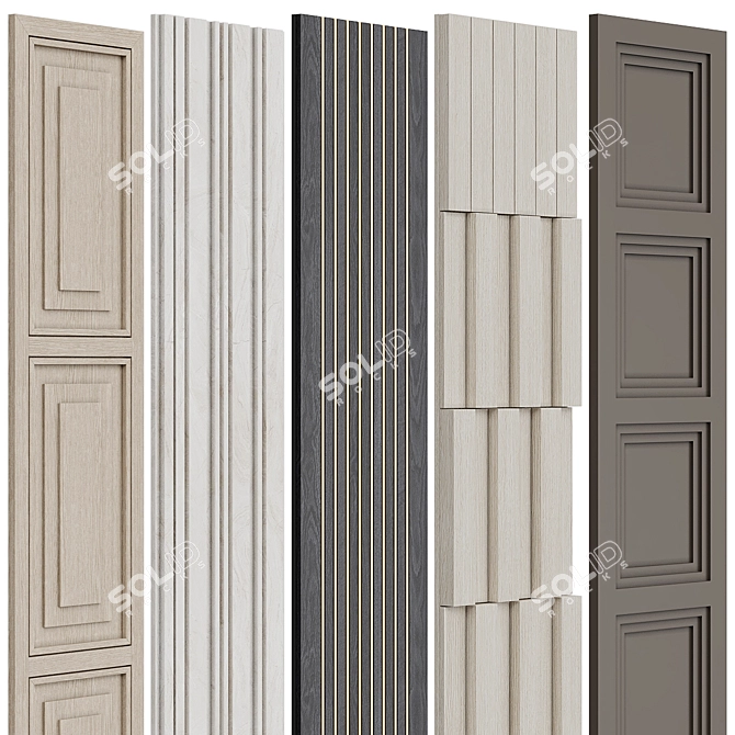Smoothed Wall Panels 3D model image 2
