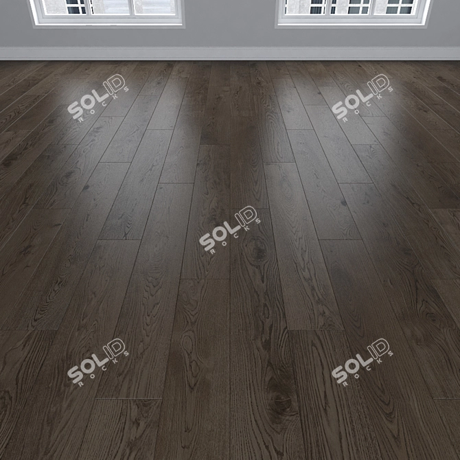 Versatile Parquet Oak: Herringbone, Linear, Chevron 3D model image 2