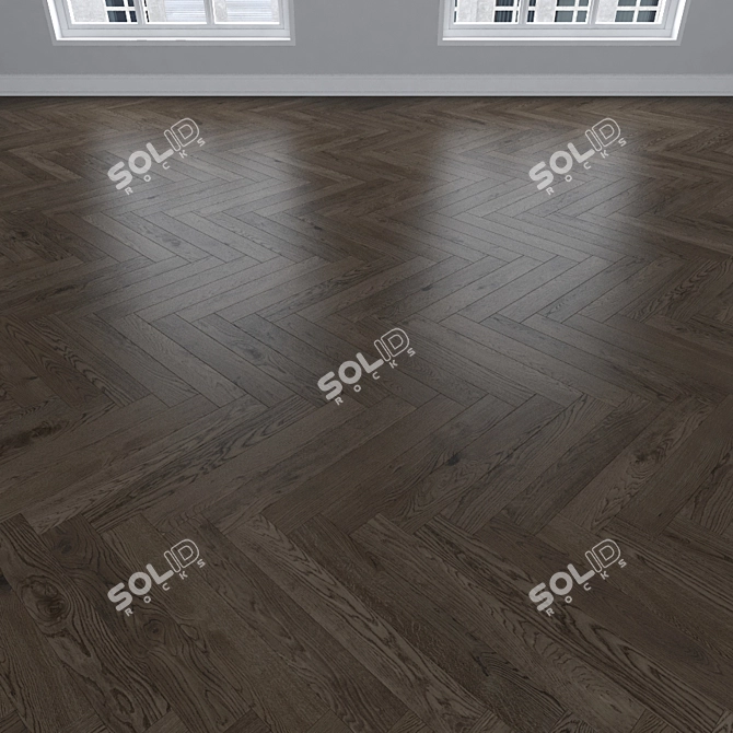 Versatile Parquet Oak: Herringbone, Linear, Chevron 3D model image 3