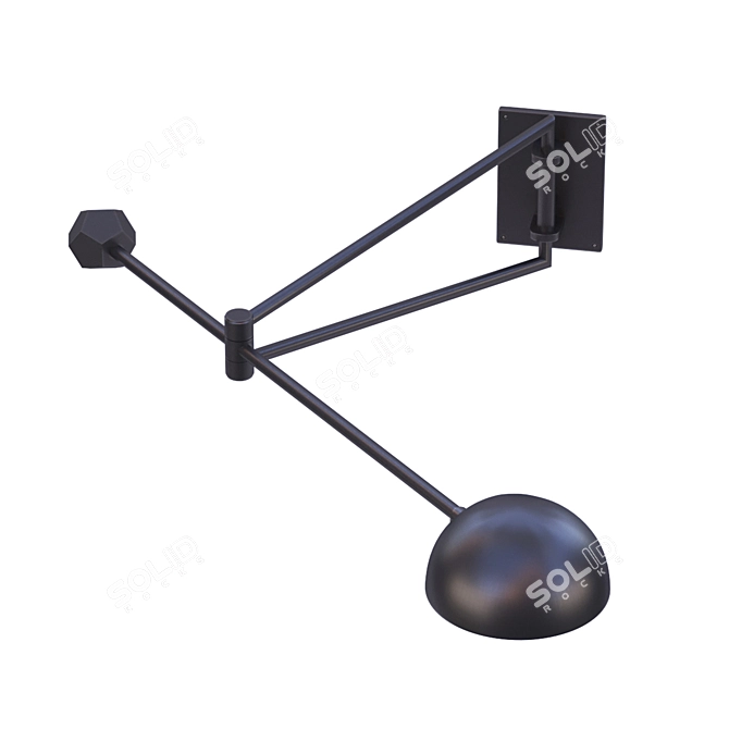 Avion Swing Arm Sconce by Jonathan Browning 3D model image 2