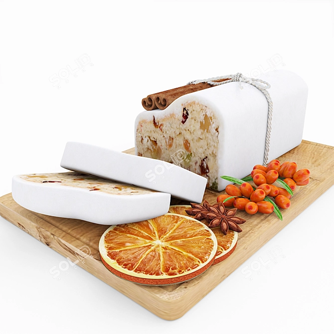 Delicious Fruit Tea & Zesty Tangerines 3D model image 3