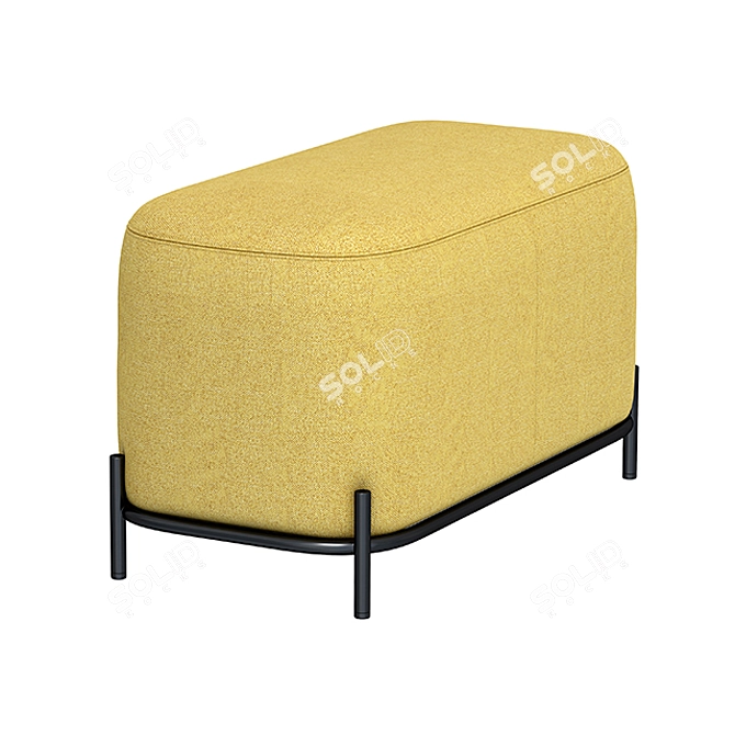 Pawai Ottoman: Stylish and Versatile Footrest 3D model image 3