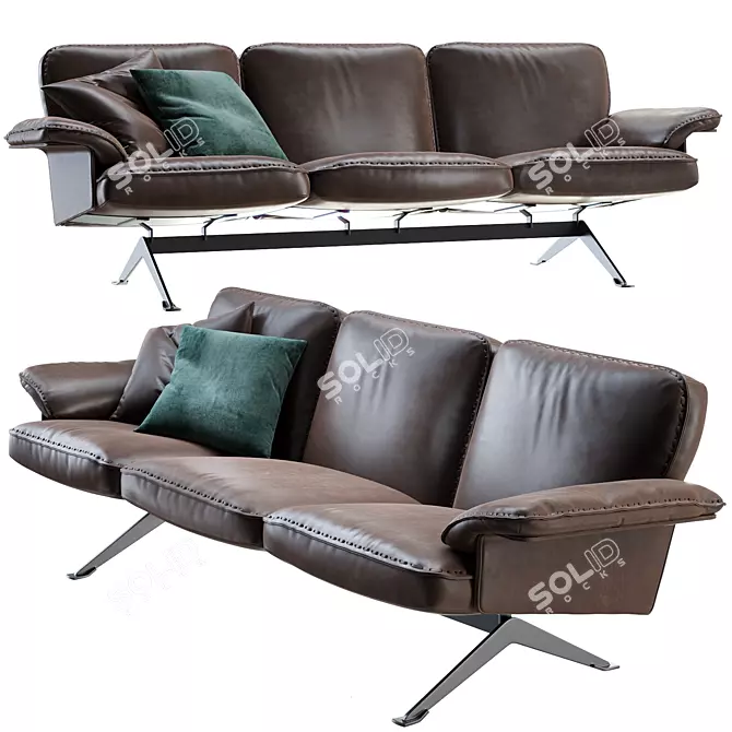 Elegant DS-31 Sofa by de Sede 3D model image 1