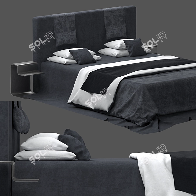 Elegant Minotti Bed: Stylish and Versatile 3D model image 2