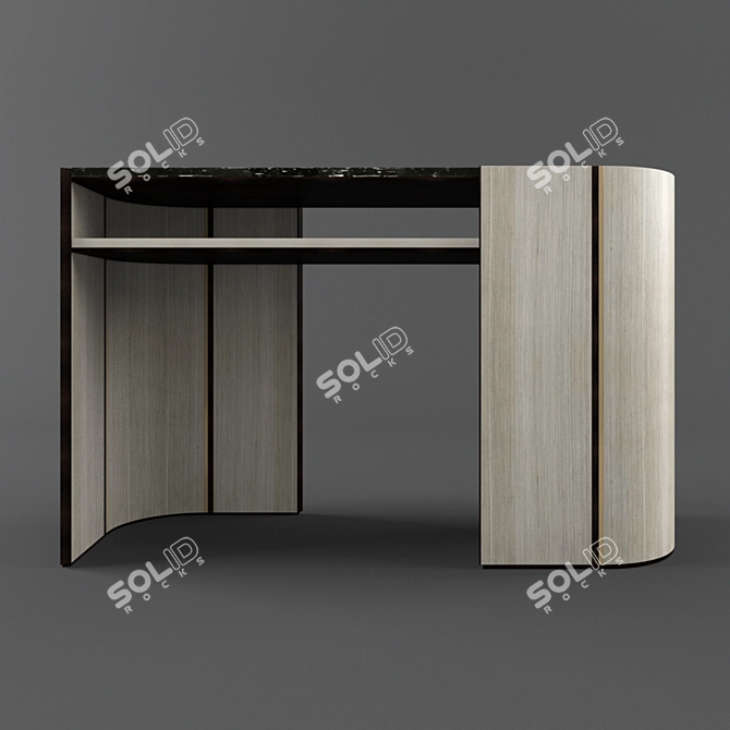 Okayama Console: Elegant and Functional Design 3D model image 1