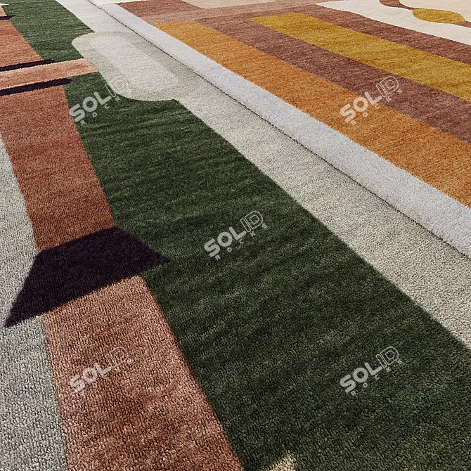 Handmade Nepalese cc-tapis Cinquecento Rugs 3D model image 3