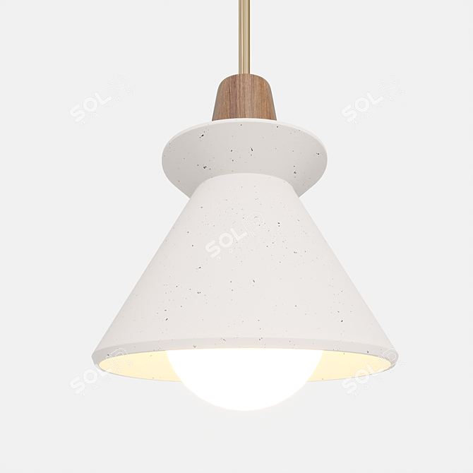 Sleek UFO Pendant Lamp: Modern Style 3D model image 1