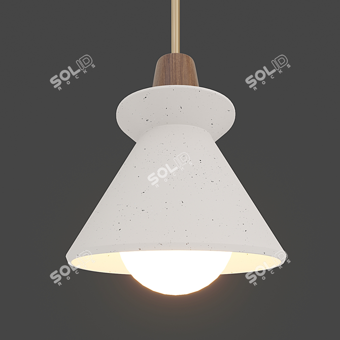 Sleek UFO Pendant Lamp: Modern Style 3D model image 3