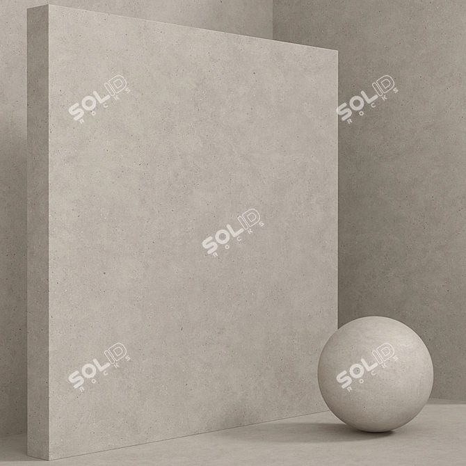 Seamless Concrete Plaster Kit 3D model image 2