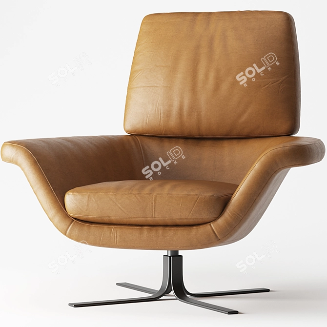 Elegant Minotti Blake Armchair 3D model image 3