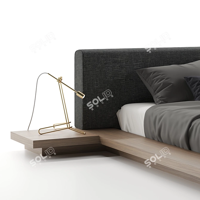 Sophisticate your space with Modloft Worth Bed 3D model image 2