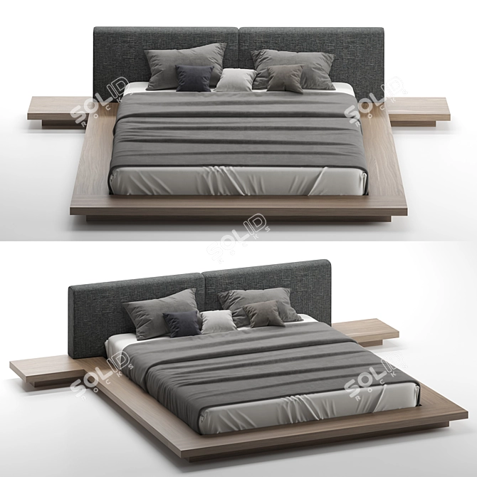 Sophisticate your space with Modloft Worth Bed 3D model image 7